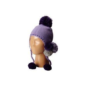 Keep your child's head warm with this knitted cotton/polyester blended beanie.